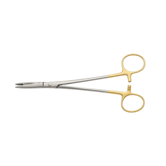 Porte-Aiguille avec Ciseaux Intégrés Olsen Hegar à Mors en Tungstène
